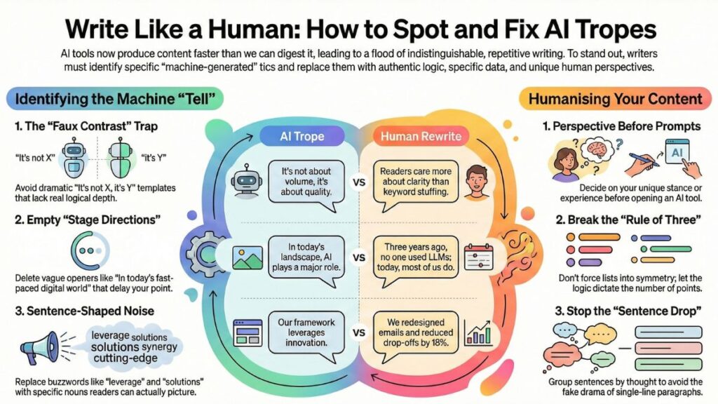 Write Like a Human: Spotting (and Fixing) AI Tropes in Your Content